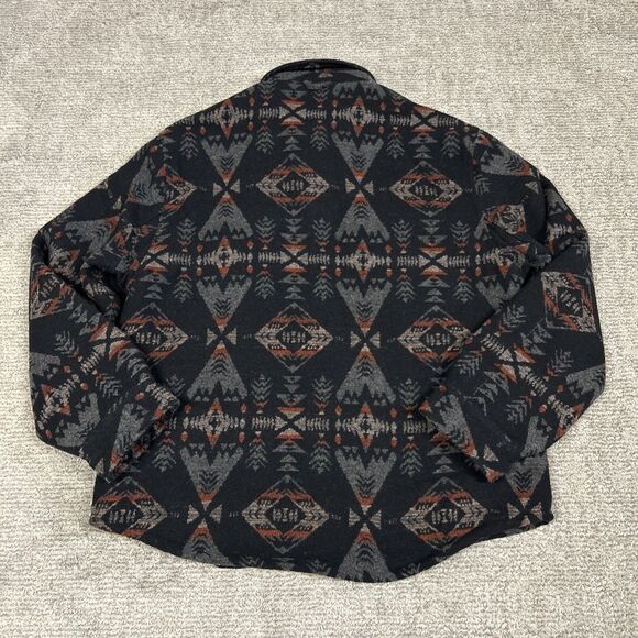 Jachs New York Wool Blend Jacket Mens XL Sherpa Lined Aztec Southwestern Pockets - Picture 9 of 11